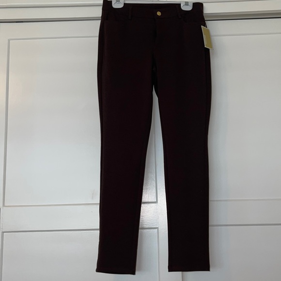 Micheal Kors basics knit stretch pant chocolate NWT - Picture 3 of 9